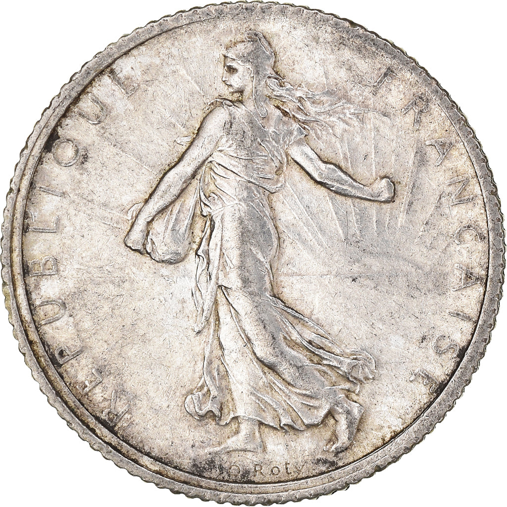 Monnaie, France, Semeuse, Franc, 1917, Paris, 1 Franc, TTB+, Argent