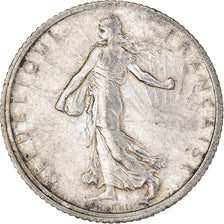 Monnaie, France, Semeuse, Franc, 1917, Paris, 1 Franc, TTB+, Argent