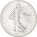 Moeda, França, Semeuse, Franc, 1917, Paris, 1 Franc, AU(50-53), Prata