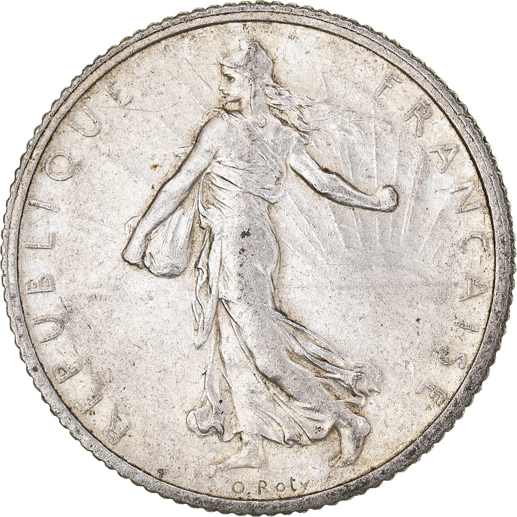 Monnaie, France, Semeuse, Franc, 1917, Paris, 1 Franc, TTB+, Argent
