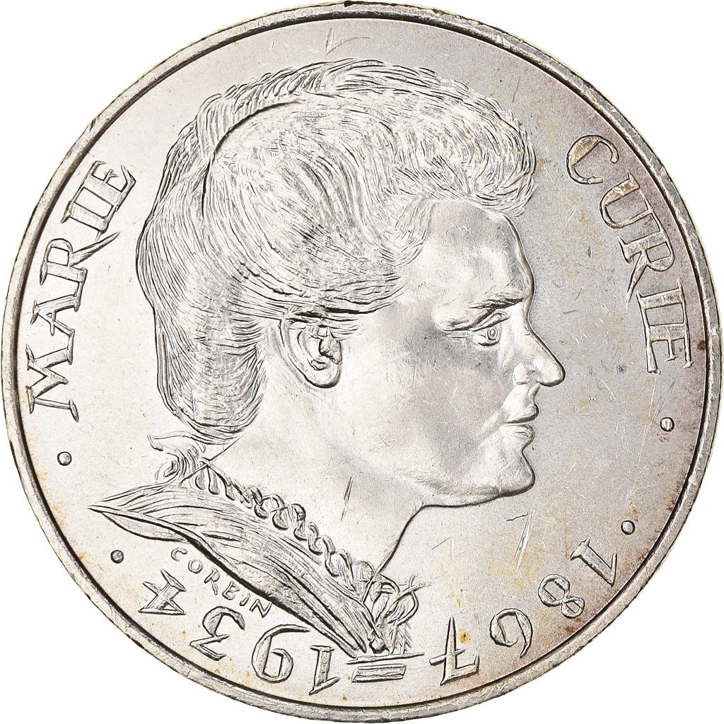 Münze, Frankreich, Marie Curie, 100 Francs, 1984, VZ, Silber, KM:955
