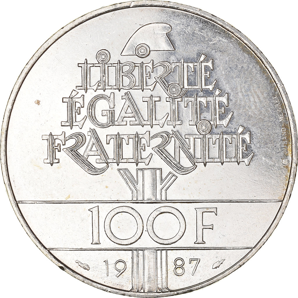 Monnaie, France, Lafayette, 100 Francs, 1987, SUP, Argent, KM:962