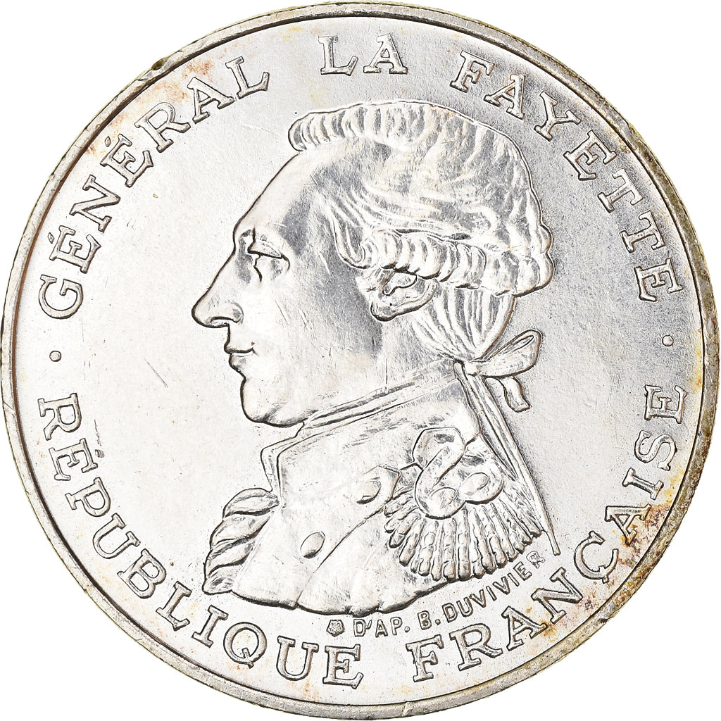 Monnaie, France, Lafayette, 100 Francs, 1987, SUP, Argent, KM:962