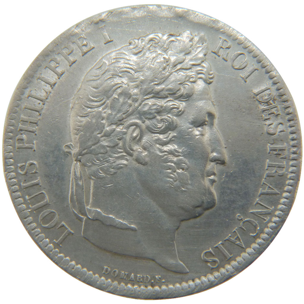 FRANCE, Louis-Philippe, 5 Francs, 1831, Lyon, KM #744.2, AU(50-53), Silver,...