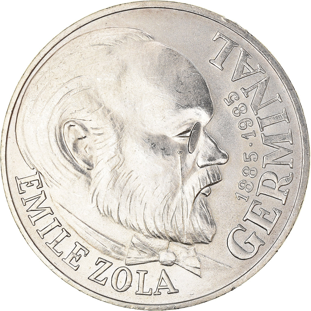 Moneta, Francja, Germinal, 100 Francs, 1985, AU(55-58), Srebro, KM:957