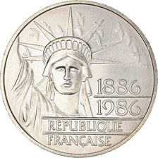Moneta, Francia, Statue de la Liberté, 100 Francs, 1986, SPL-, Argento, KM:960