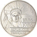 Moneta, Francia, Statue de la Liberté, 100 Francs, 1986, SPL-, Argento, KM:960