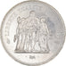 Coin, France, Hercule, 50 Francs, 1975, Paris, MS(63), Silver, KM:941.1
