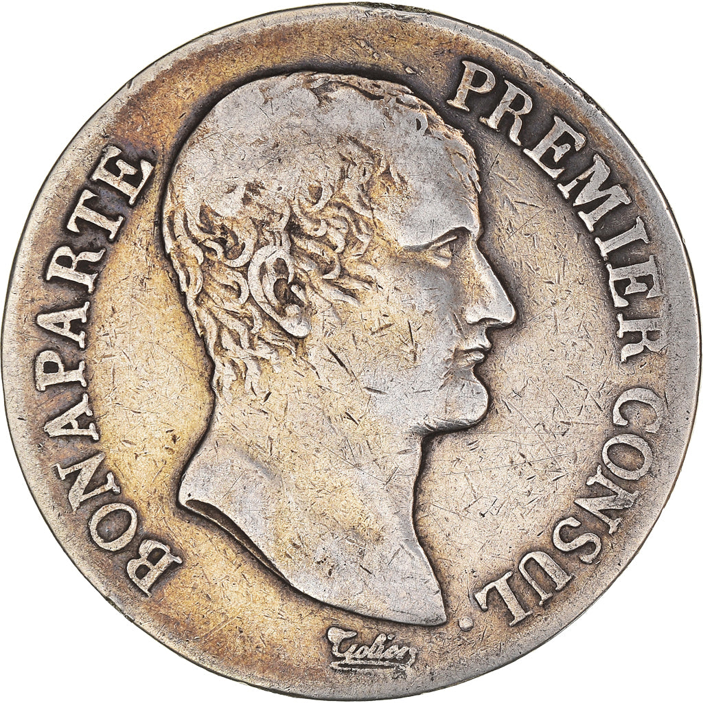 Moeda, França, 5 Francs, An XI, Paris, VF(20-25), Prata, KM:650.1, Gadoury:577