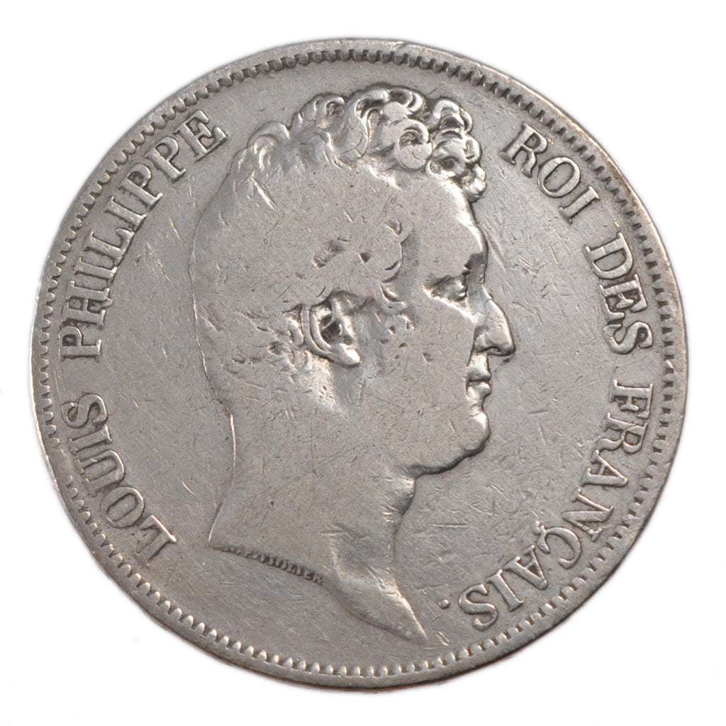 Louis Philippe I, 5 Francs Tête Nue sans le I