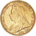 Coin, Australia, Victoria, Sovereign, 1895, Souverain, EF(40-45), Gold, KM:13