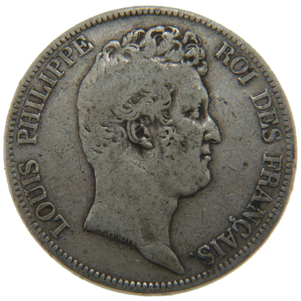 Louis Philippe I, 5 Francs Tête Nue sans le I