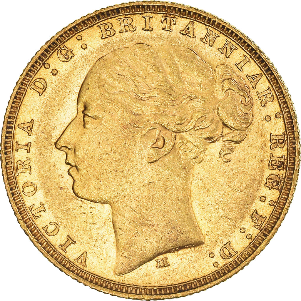 Moneta, Australia, Victoria, Sovereign, 1878, Souverain, BB+, Oro, KM:7