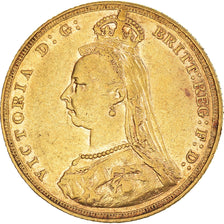 Moneda, Australia, Victoria, Sovereign, 1888, Souverain, MBC+, Oro, KM:10