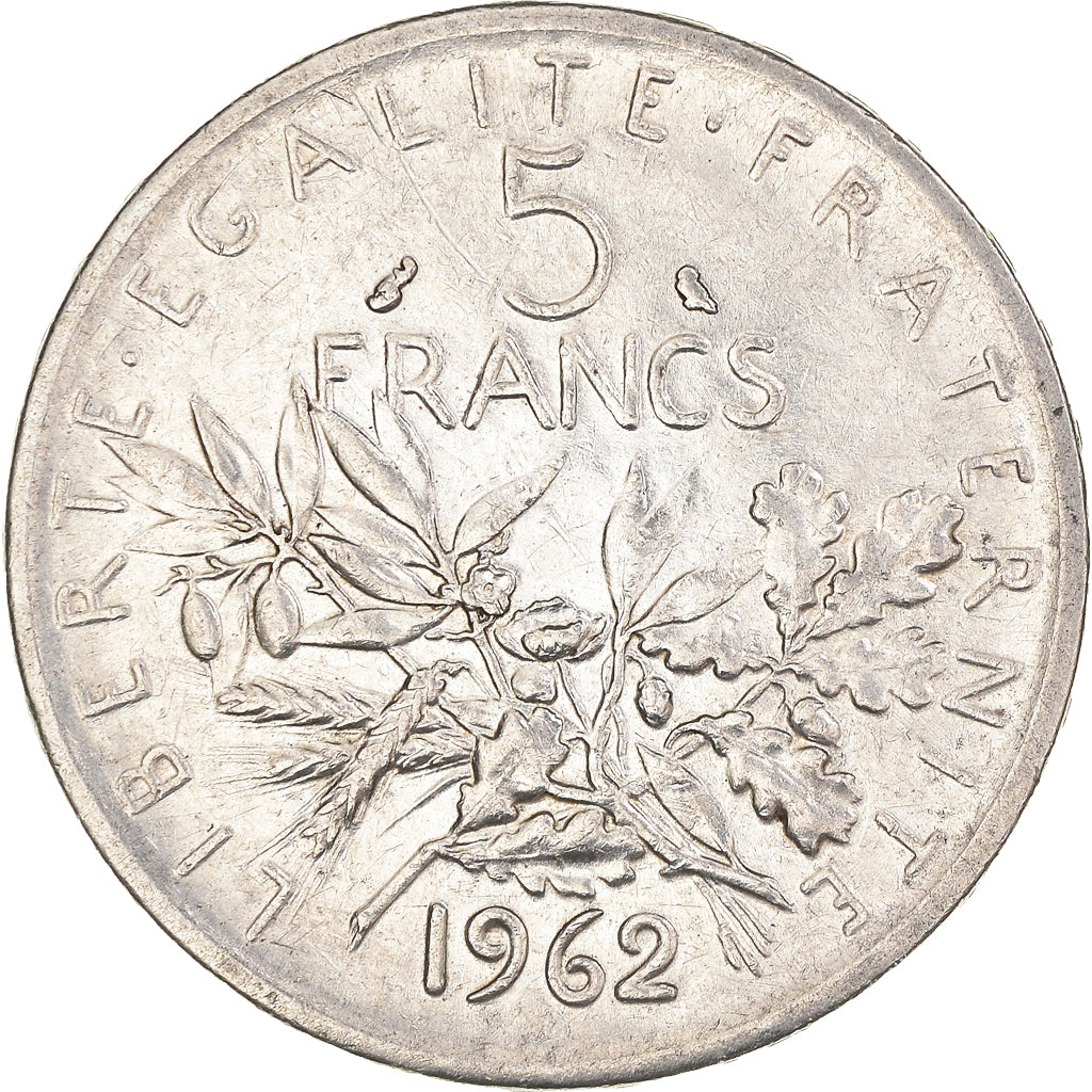 Coin, France, Semeuse, 5 Francs, 1962, Paris, MS(63), Silver, KM:926
