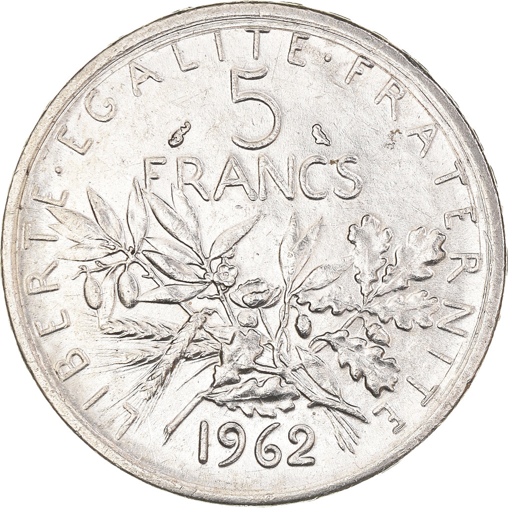 Coin, France, Semeuse, 5 Francs, 1962, Paris, MS(63), Silver, KM:926