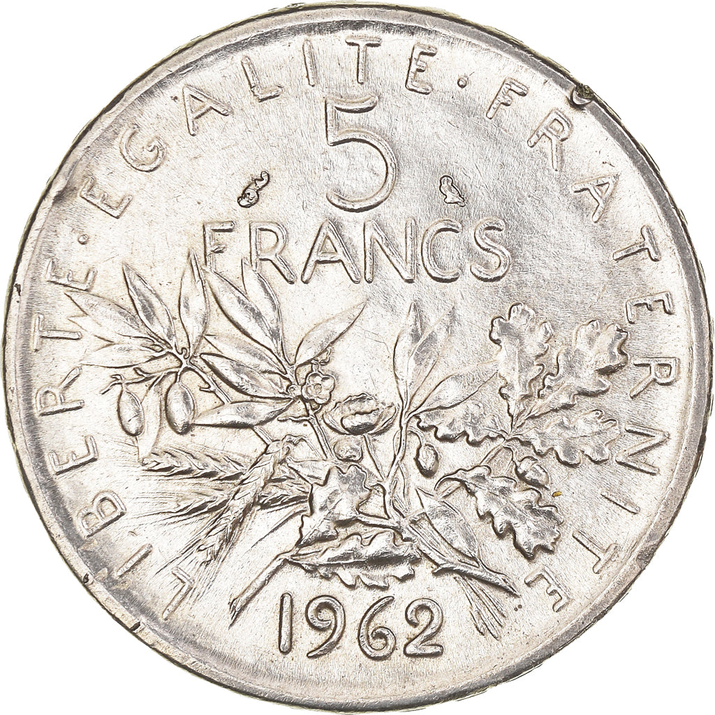 Coin, France, Semeuse, 5 Francs, 1962, Paris, MS(63), Silver, KM:926