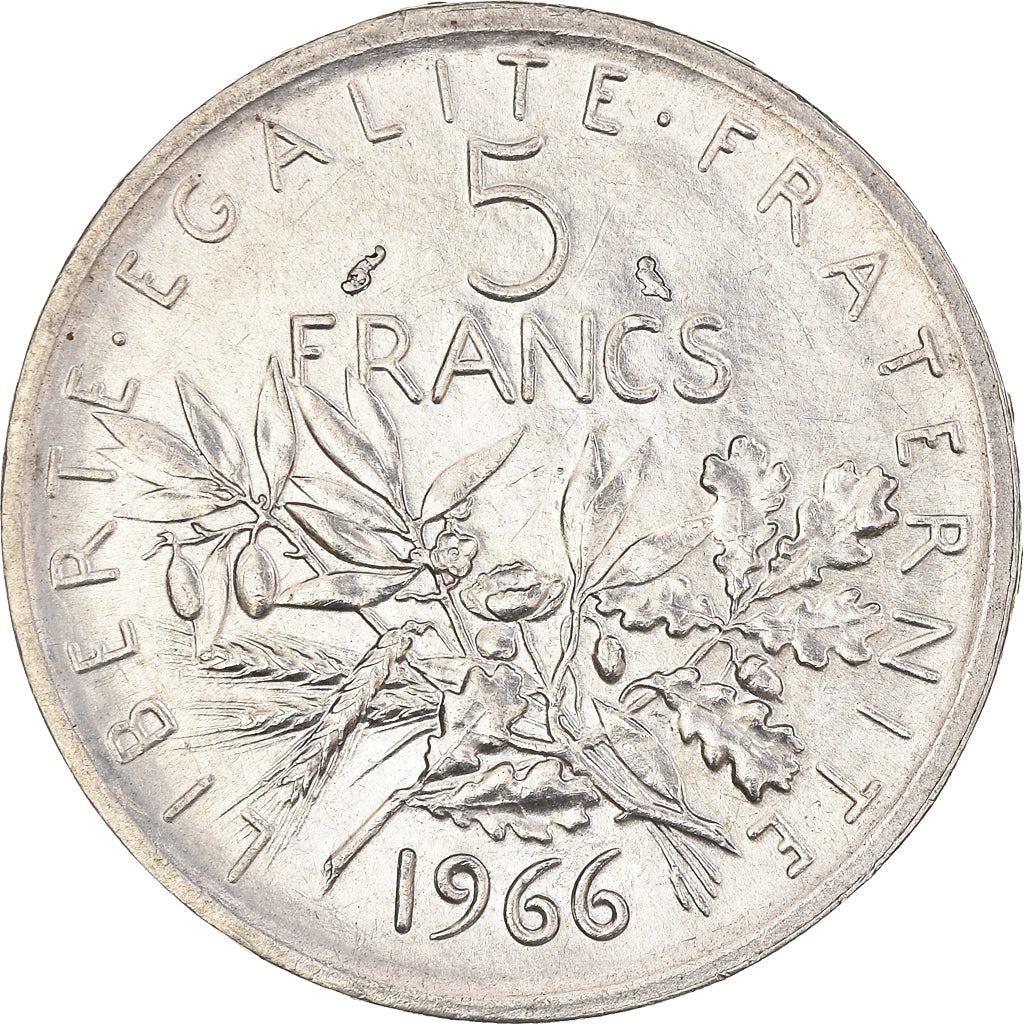 Coin, France, Semeuse, 5 Francs, 1966, Paris, MS(63), Silver, KM:926