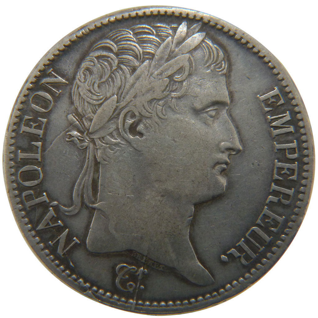 FRANCE, Napoléon I, 5 Francs, 1812, Lille, EF(40-45), Silver, Gadoury #584, 2...