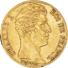 Moneda, Francia, Charles X, 20 Francs, 1830, Paris, MBC, Oro, KM:726.1
