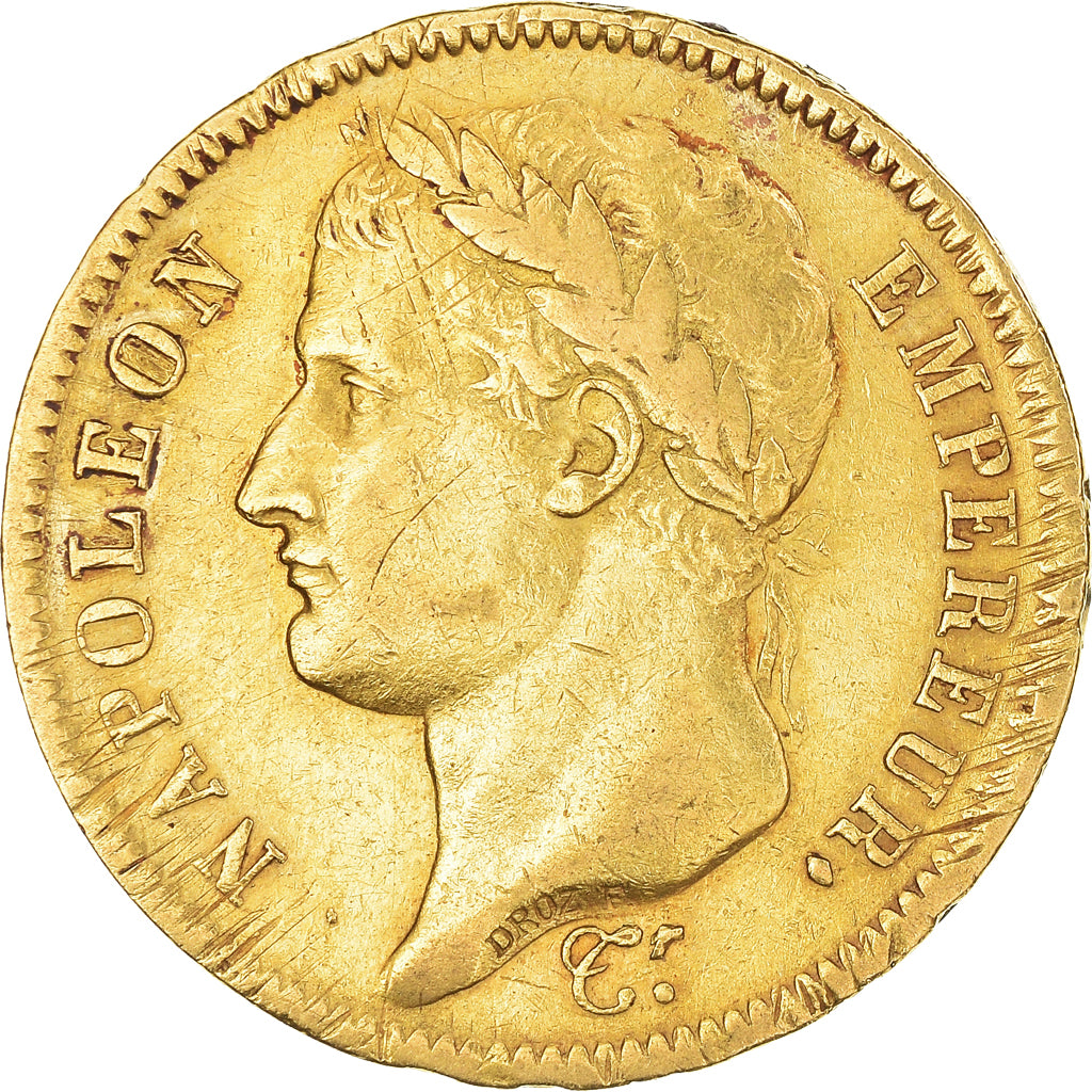 Coin, France, Napoléon I, 40 Francs, 1811, Paris, EF(40-45), Gold, KM:696.1