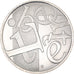 França, 5 Euros, 2013, Liberté, MS(63), Prata, Gadoury:EU647