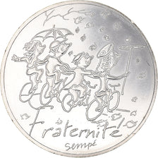 France, 10 Euro, Fraternité Automne Sempé, 2014, Paris, MS(63), Silver