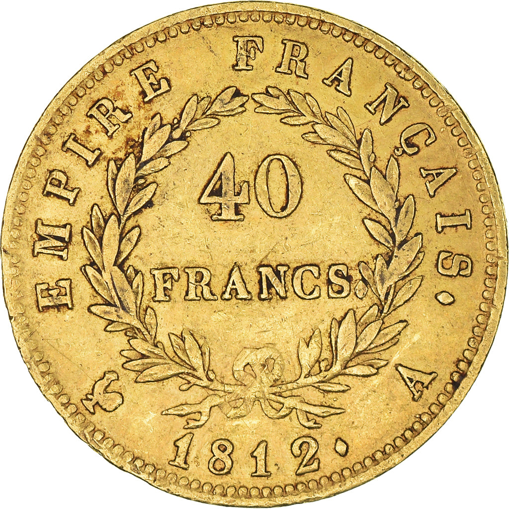 Monnaie, France, Napoléon I, 40 Francs, 1812, Paris, TB+, Or, Gadoury:1084