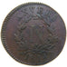 FRANCE, 5 Centimes, 1814, AU(50-53), Bronze, Gadoury #129b, 13.10