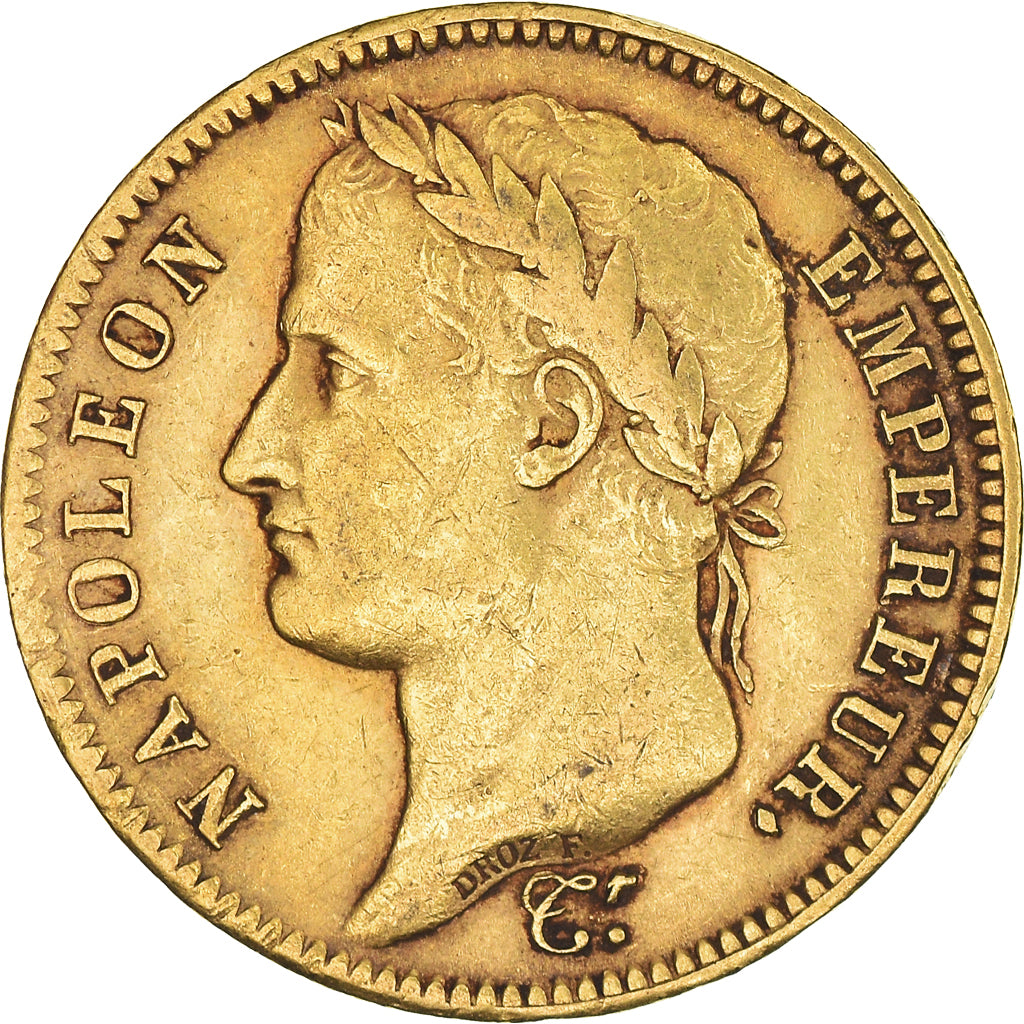 Coin, France, Napoléon I, 40 Francs, 1811, Paris, A/Coq, VF(20-25), Gold