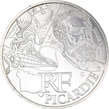 France, 10 Euro, Picardie, 2012, Paris, FDC, Argent, KM:1882