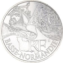 France, 10 Euro, Basse Normandie, 2012, Paris, MS(65-70), Silver, KM:1865