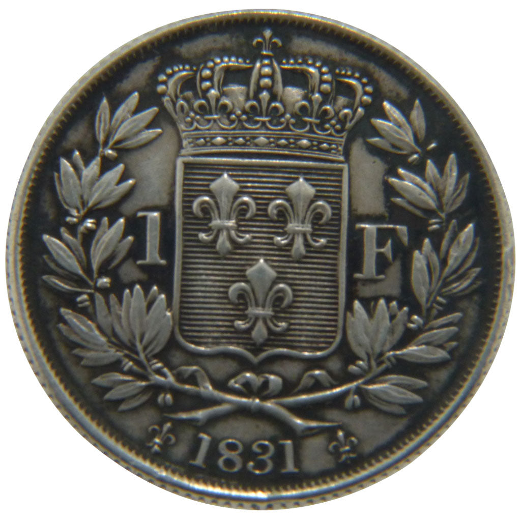 FRANCE, 1 Franc, 1831, MS(60-62), Silver, Gadoury #451, 5.00