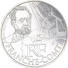 France, 10 Euro, Franche-Comté, 2012, Paris, MS(65-70), Silver, KM:1871