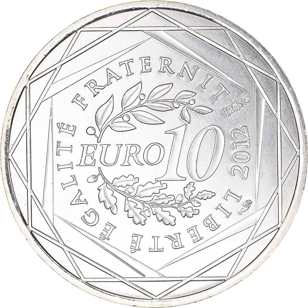 France, 10 Euro, Bretagne, Euros des régions, 2012, FDC, MS(65-70), Silver