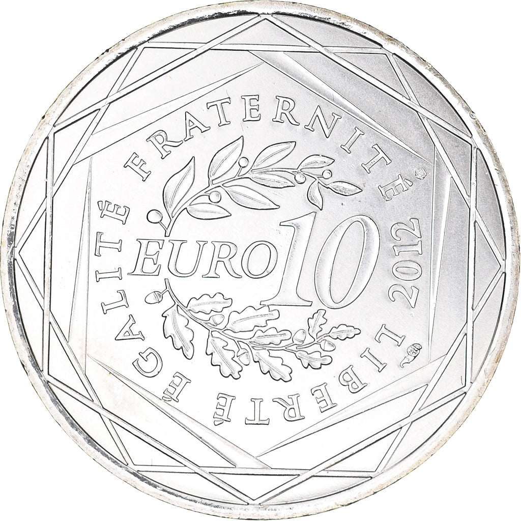 França, 10 Euro, Rhône Alpes, Euros des régions, 2012, Paris, Rhône-Alpes