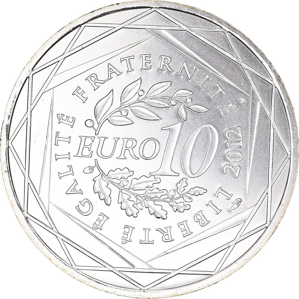 France, 10 Euro, Languedoc-Rousillon, 2012, Paris, MS(65-70), Silver, KM:1877