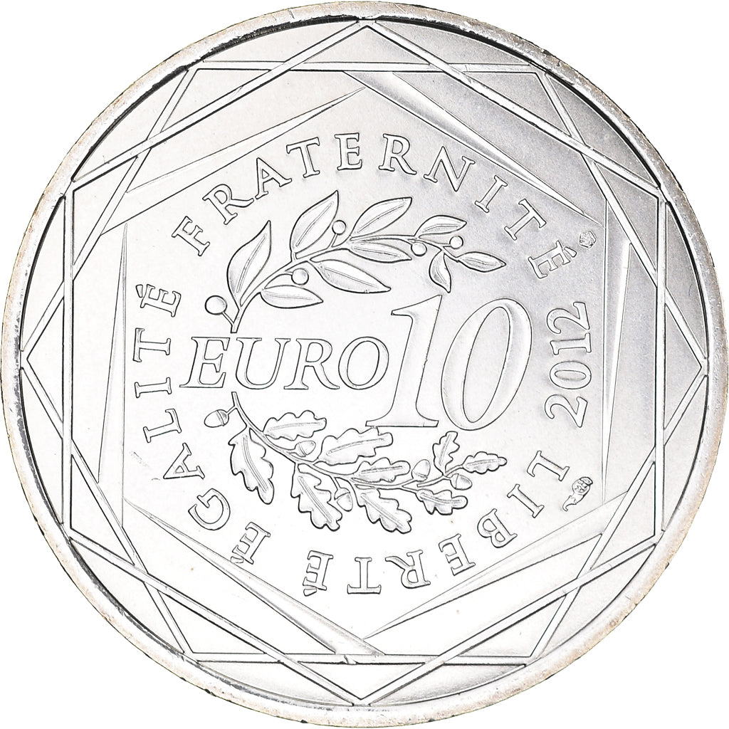 Francia, 10 Euro, Réunion, Euros des régions, 2012, Paris, Réunion, FDC