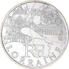 France, 10 Euro, Lorraine, 2011, Paris, MS(63), Silver, KM:1743