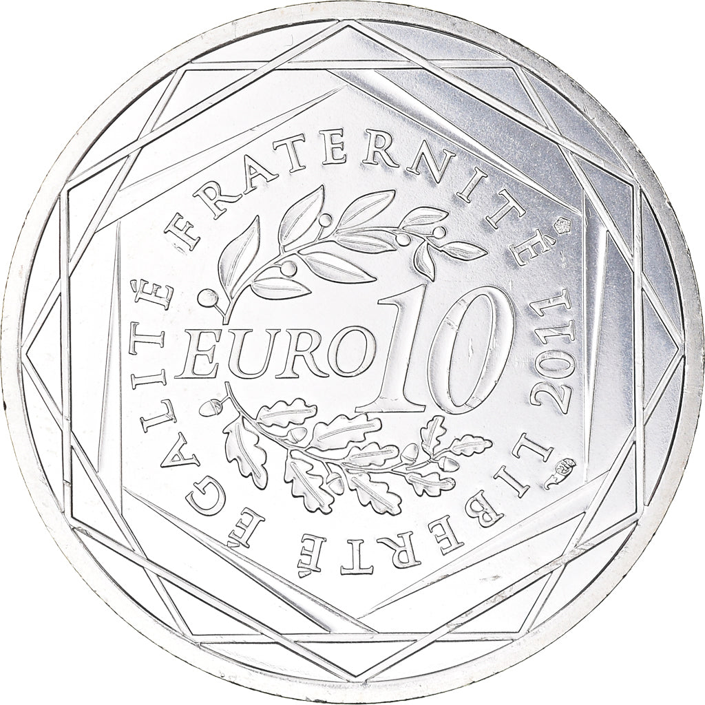 France, 10 Euro, Limousin, 2011, MS(63), Silver