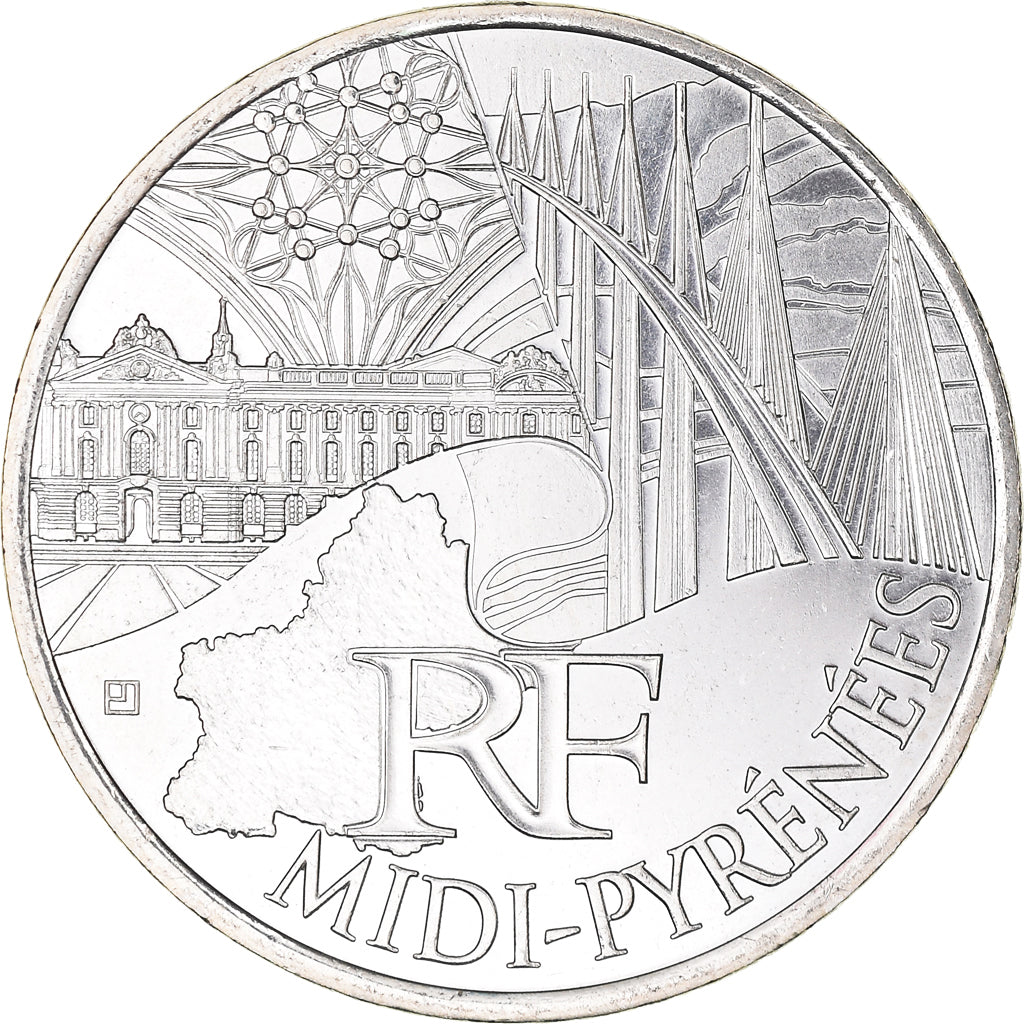 France, 10 Euro, Midi-Pyrénées, Euros des régions, 2011, Paris, FDC, FDC