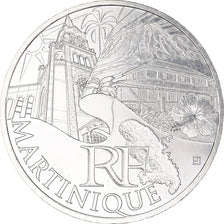 France, 10 Euro, Martinique, 2011, Paris, MS(64), Silver, KM:1744