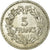 Moneta, Francia, Lavrillier, 5 Francs, 1937, BB+, Nichel, Gadoury:760