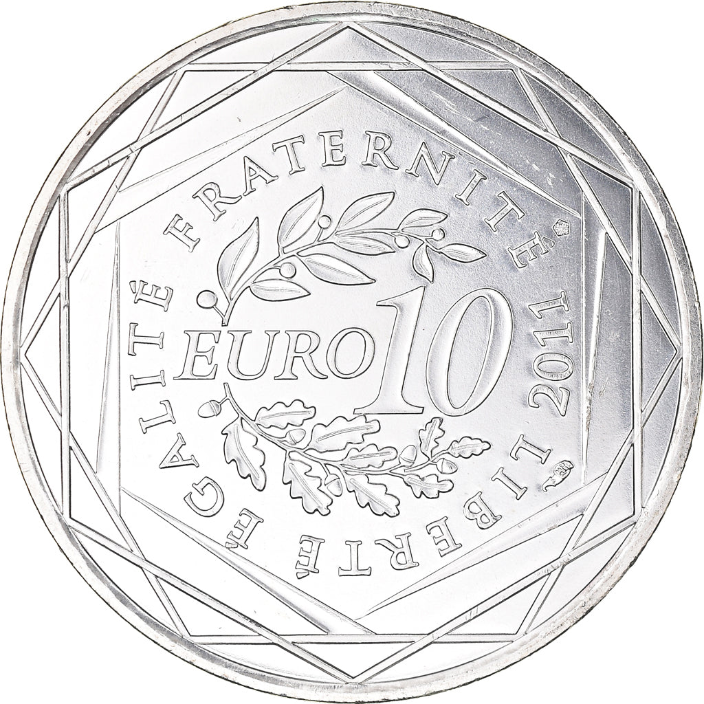 Francia, 10 Euro, Auvergne, Euros des régions, 2011, Paris, FDC, Argento