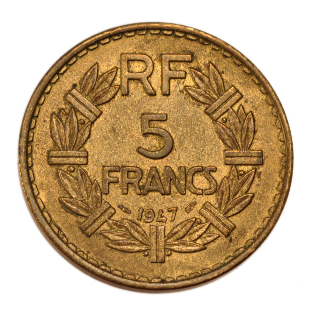 Francia, Lavrillier, 5 Francs, 1947, SPL-, Alluminio-bronzo, Gadoury:761a