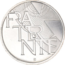 France, 5 Euros, 2013, Fraternité, MS(63), Silver, Gadoury:EU647