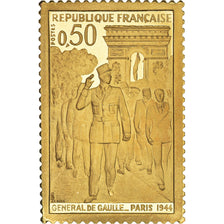 Francia, medalla, Hommage au Général de Gaulle, Paris 1944, SC+, Oro
