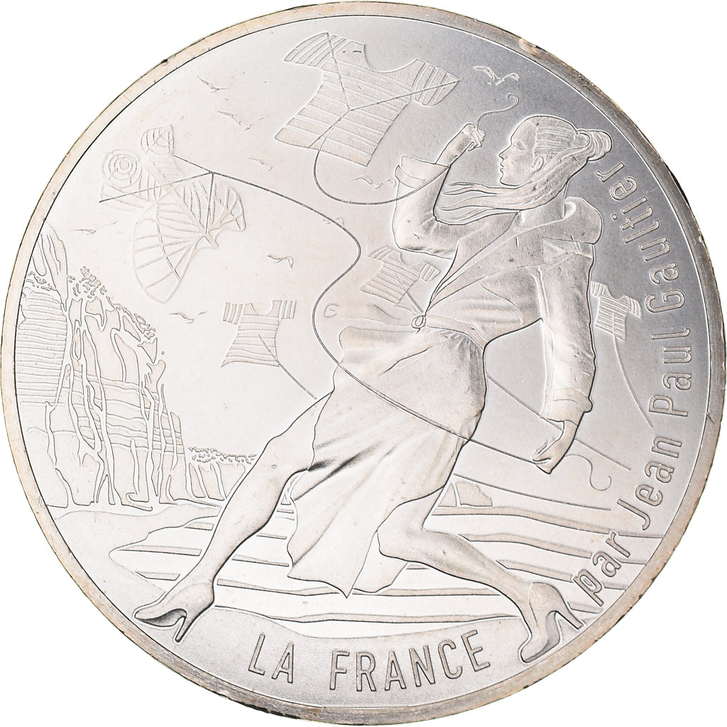 France, 10 Euro, Jean Paul Gaultier, 2017, 18, MS(65-70), Silver