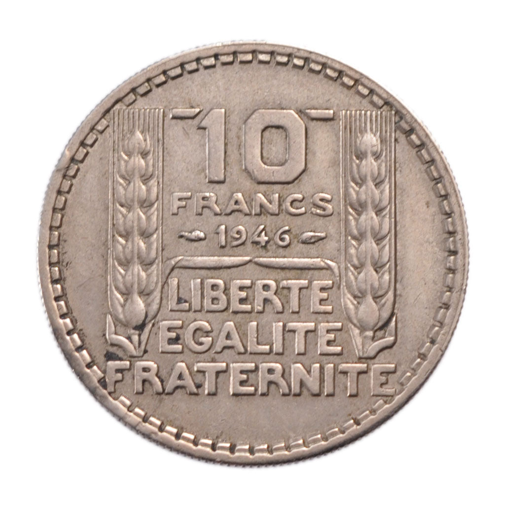 FRANCE, 10 Francs, 1946, AU(50-53), Cupro-nickel, Gadoury #810, 7.00