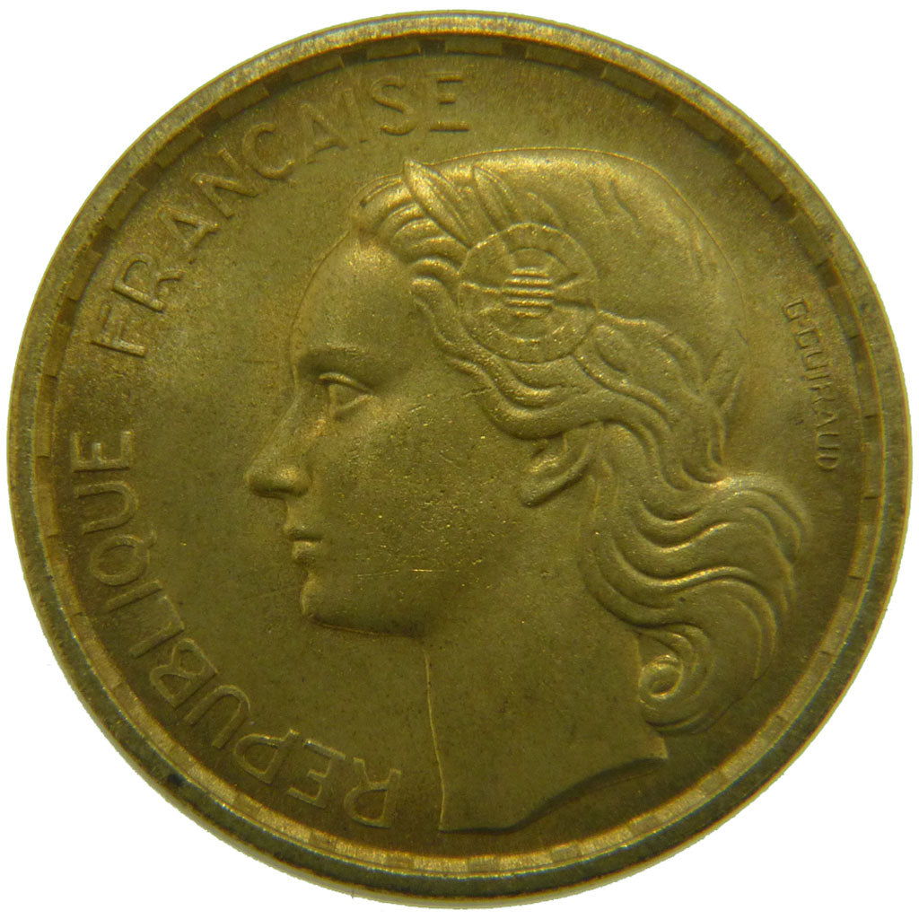 FRANCE, 20 Francs, 1950, MS(60-62), Cupro-Aluminium, Gadoury #865, 3.90